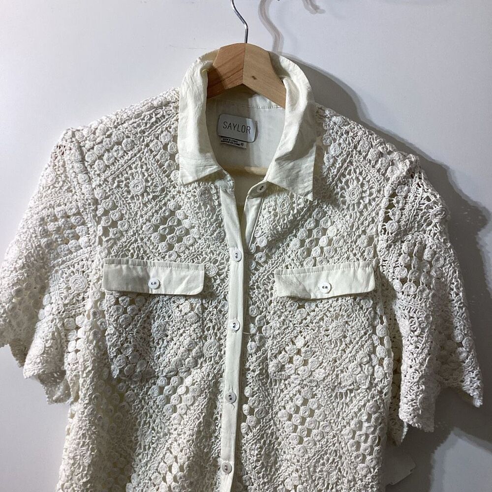 Saylor Aries Diamond‎ Crochet Mini Dress size XS - Picture 5 of 16